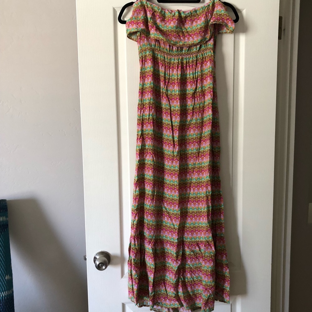 Mossimo Colorful Strapless Maxi Dress